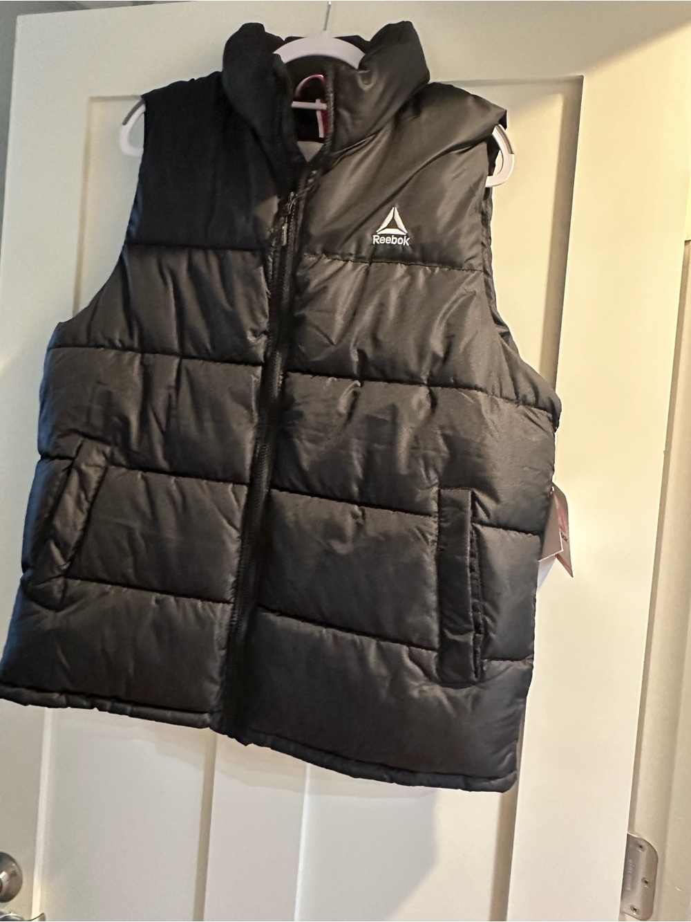 Reebok Black Quilted Puffer Vest